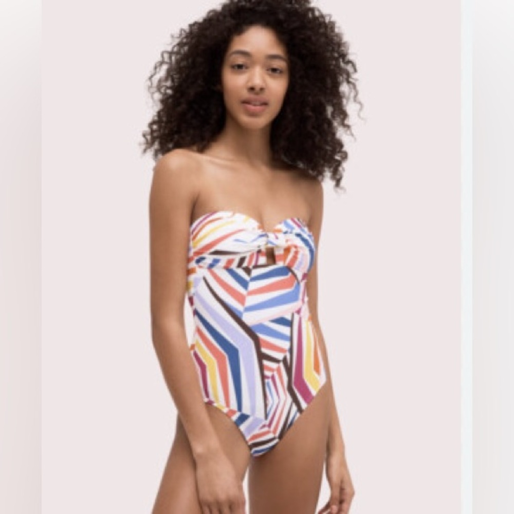 Kate Spade Geobrella Sculpted One-Piece Swimsuit